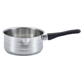 Mały rondelek 0,8L SSW OLIVE 14cm 0,9l stal nierdzewna indukcja gaz